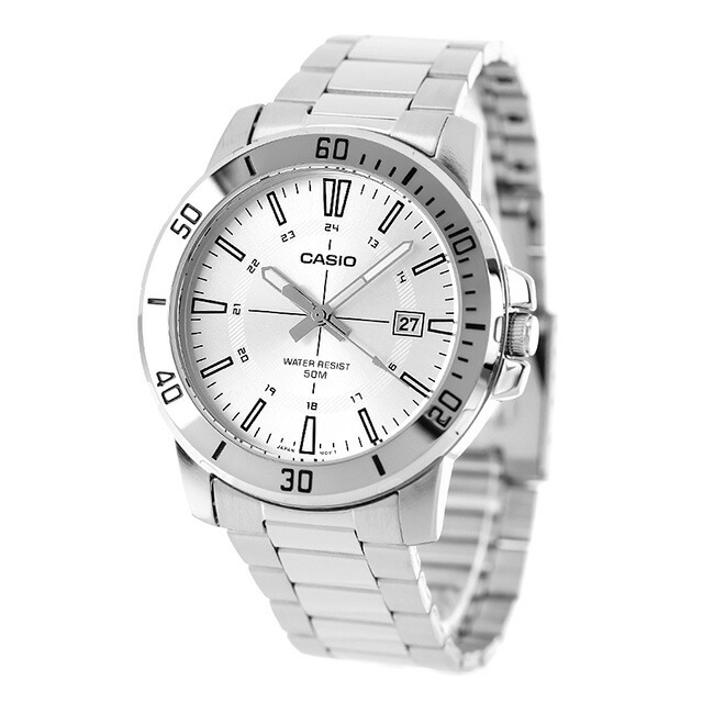 カシオ チープカシオ CASIO クォーツ 電池式 MTP-VD01D-7CV スタンダード 海外モデル メンズ チプカシ 腕時計 ブランド カシオ casio アナログ シルバー おしゃれ 防水 小さい 軽い かわいい プレゼント 実用的 学生