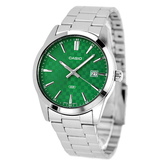カシオ チープカシオ CASIO クォーツ 電池式 MTP-VD03D-3A1 スタンダード 海外モデル メンズ チプカシ 腕時計 シンプル ブランド カシオ casio アナログ グリーン おしゃれ 防水 小さい 軽い かわいい プレゼント 実用的 学生 受験生 受験用 試験用 受験対応