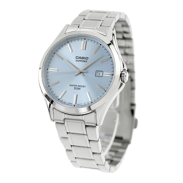 カシオ チープカシオ CASIO クォーツ 電池式 MTS-115D-2A2V スタンダード 海外モデル メンズ チプカシ 腕時計 シンプル ブランド カシオ casio アナログ ライトブルー おしゃれ 防水 小さい 軽い かわいい プレゼント 実用的 学生 受験生 受験用 試験用 受験対応