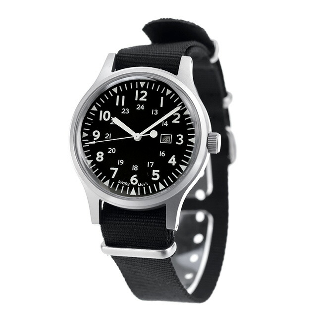 ナバルウォッチ Naval military watch US Army Type クォーツ 電池式 腕時計 ブランド メンズ NAVAL WATCH Mil-01A-BK アナログ ブラック 黒 おしゃれ 防水 プレゼント 男性 実用的