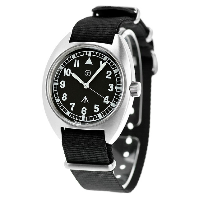 ナバルウォッチ Naval military watch Royal Air Force Type クォーツ 電池式 腕時計 ブランド メンズ NAVAL WATCH Mil-02A-BK アナログ ブラック 黒 おしゃれ 防水 プレゼント 男性 実用的