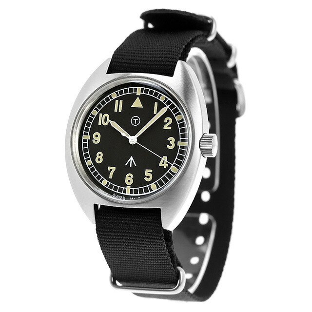 ナバルウォッチ Naval military watch Royal Air Force Type クォーツ 電池式 腕時計 ブランド メンズ NAVAL WATCH Mil-02B-BK アナログ ブラック 黒 おしゃれ 防水 プレゼント 男性 実用的