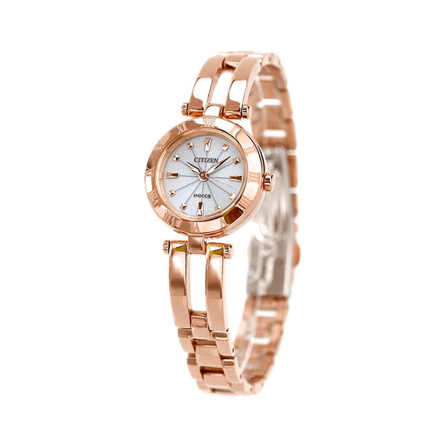 シチズン ウィッカ エコドライブ ソーラー NA15-1573C 腕時計 レディース シルバー ピンクゴールド CITIZEN wicca ブランド おしゃれ 防水 軽い 華奢 かわいい プレゼント 女性 実用的