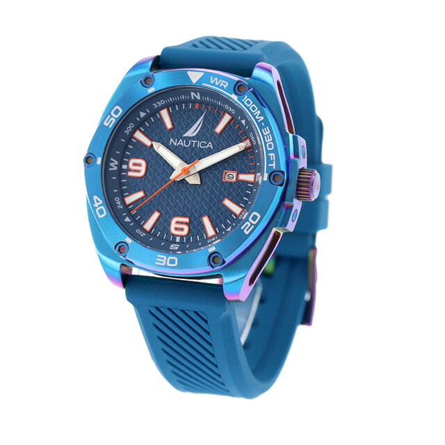 ノーティカ ティン キャン ベイ クオーツ 腕時計 メンズ NAUTICA NAPTCF201 アナログ ブルー ブランド おしゃれ 防水 プレゼント 男性 実用的