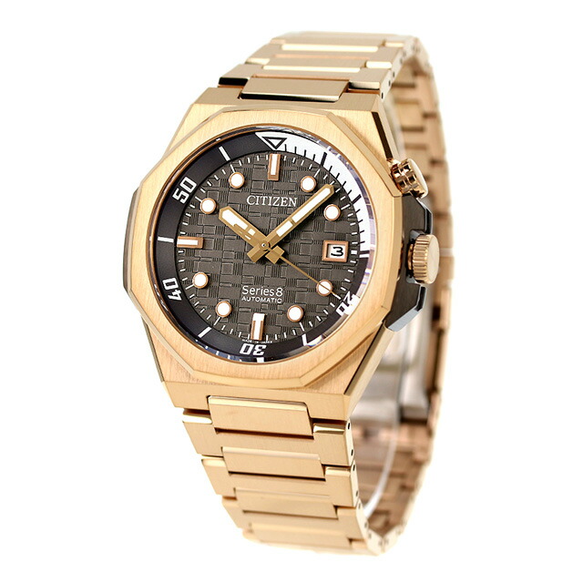 シチズン シリーズ8 890 Mechanical 自動巻き 腕時計 メンズ CITIZEN Series 8 NB6069-53H アナログ グレー ゴールド 日本製 高級 ブランド おしゃれ 防水 文字盤 大きい プレゼント 男性 実用的