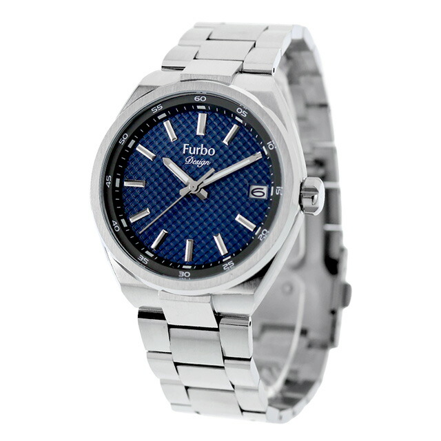 フルボ デザイン Lavora クォーツ 電池式 腕時計 ブランド メンズ Furbo Design NF07W-SSNV アナログ ネイビー おしゃれ 防水 プレゼント 男性 実用的