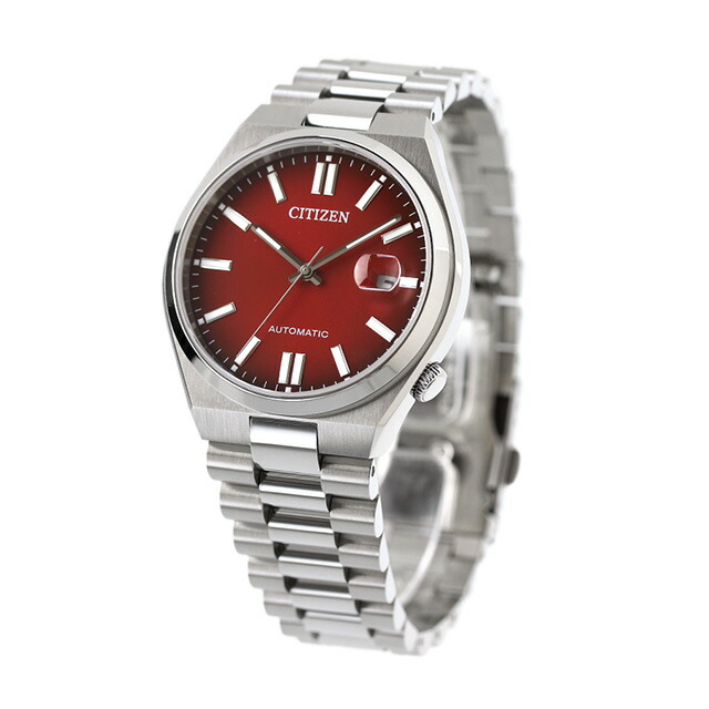 シチズン コレクション メカニカル TSUYOSA 自動巻き 腕時計 ブランド メンズ CITIZEN COLLECTION NJ0150-56W アナログ バーガンディ 赤 おしゃれ 防水 プレゼント 男性 実用的