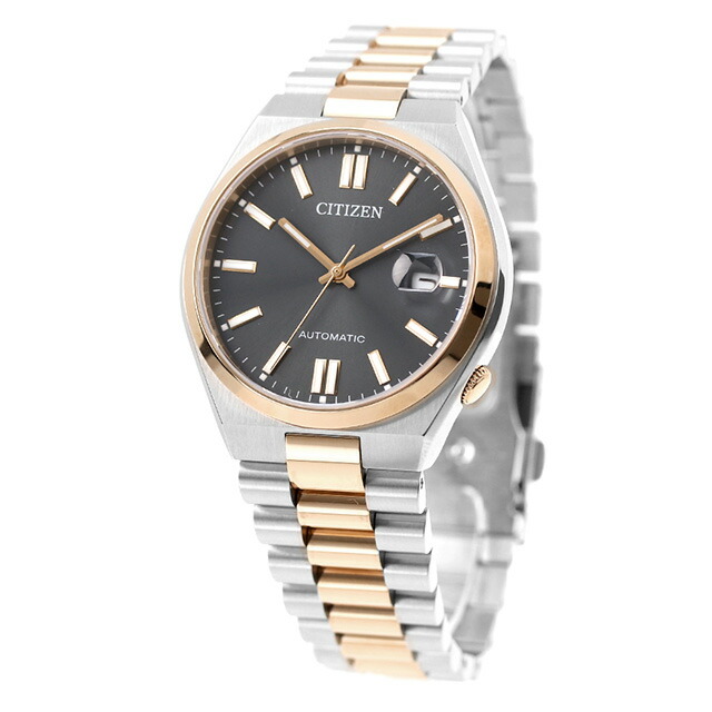 シチズン コレクション メカニカル 自動巻き 腕時計 メンズ レディース CITIZEN COLLECTION NJ0154-80H アナログ ブラック ピンクゴールド 黒 ブランド おしゃれ 防水 プレゼント 実用的