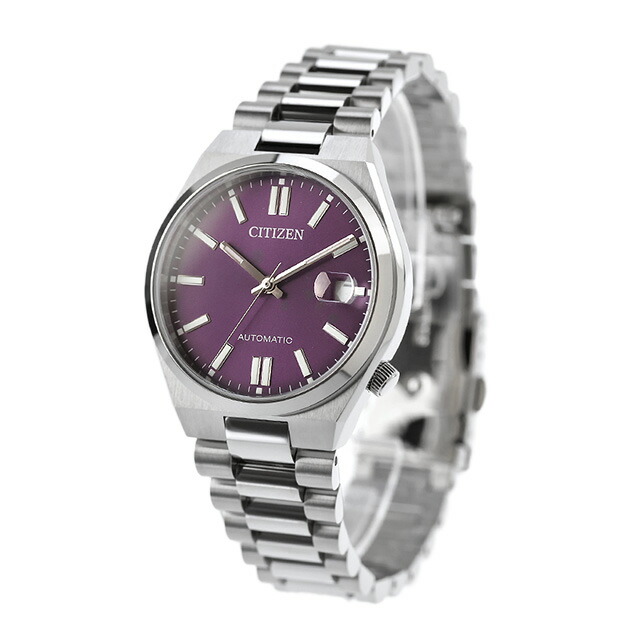 シチズン コレクション TSUYOSA 自動巻き 腕時計 ブランド メンズ レディース CITIZEN COLLECTION NJ0200-50W アナログ パープル おしゃれ 防水 プレゼント 実用的