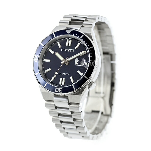 シチズン コレクション TSUYOSA 自動巻き 腕時計 ブランド メンズ CITIZEN COLLECTION NJ0230-59L アナログ ネイビー おしゃれ 防水 プレゼント 男性 実用的