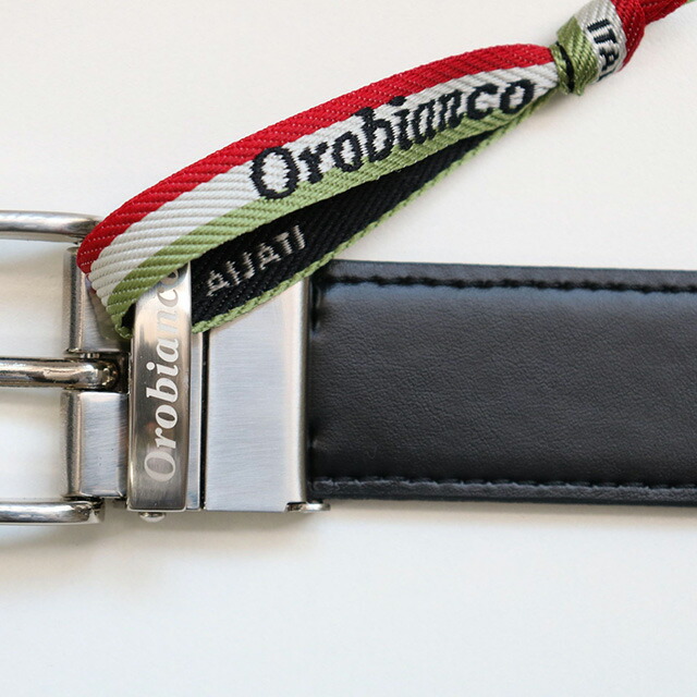 オロビアンコ ベルト メンズ ブランド Orobianco 牛革 革 レザー リバーシブル ORB-011204 D BK／S BK ブラック スムースレザーブラック 小物