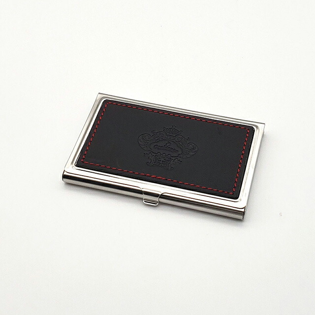 オロビアンコ カードケース メンズ レディース Orobianco カード入れ 名刺入れ パスケース コンパクト ステンレス、牛革 ORCA-001 BK ブラック 小物 定期入れ 高級 おしゃれ プレゼント 実用的