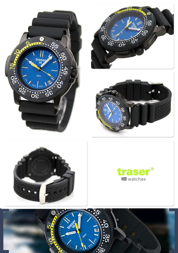 トレーサー クオーツ P6504-93C-6E-03 腕時計 ブルー TRASER