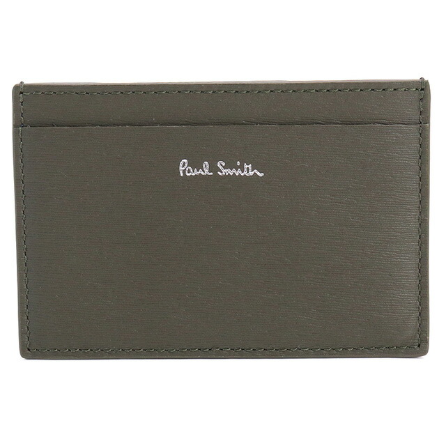 ポール・スミス カードケース メンズ Paul Smith レザー イタリア M1A4768 グレー系 財布 定期入れ ブランド 高級 おしゃれ プレゼント 実用的