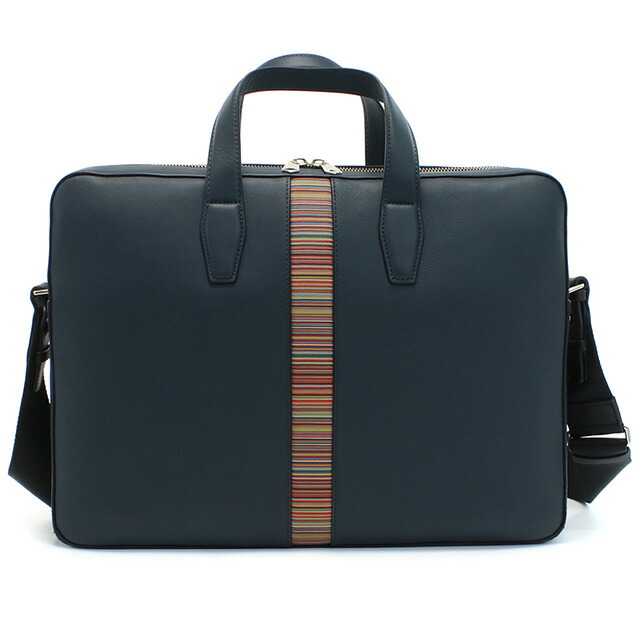 ポール・スミス ブリーフケース メンズ Paul Smith レザー タイ M1A6603 BLUE ブルー系 バッグ 軽量 A4 ノートpc ブランド 高級 おしゃれ プレゼント 男性 実用的 かっこいい