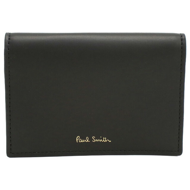 ポール・スミス 名刺入れ メンズ ブランド Paul Smith レザー M1A6758 ブラック 小物 高級 おしゃれ プレゼント 実用的