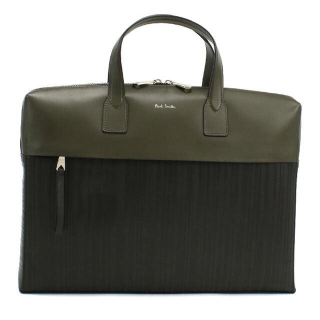 ポール・スミス ブリーフケース メンズ Paul Smith レザー タイ M1A7167 GREEN カーキ ブラック バッグ 軽量 A4 ノートpc ブランド 高級 おしゃれ プレゼント 男性 実用的 かっこいい