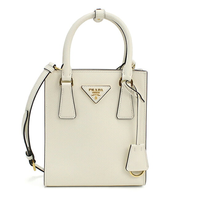 プラダ ハンドバッグ レディース ブランド PRADA 1BA358 BIANCON 軽量 小さめ 手提げ 高級 おしゃれ プレゼント 女性 実用的 かわいい