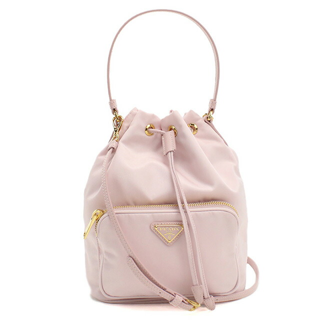 プラダ ハンドバッグ レディース ブランド PRADA 1BH038 ピンク バッグ 軽量 小さめ 手提げ 高級 おしゃれ プレゼント 女性 実用的 かわいい