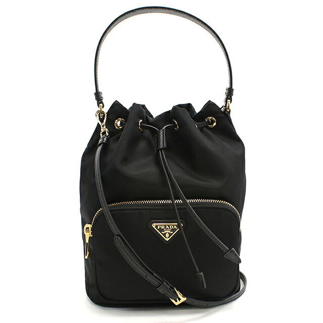 プラダ ハンドバッグ レディース ブランド PRADA VELA 2WAY 1BH038 ブラック 軽量 小さめ 手提げ 高級 おしゃれ プレゼント 女性 実用的 かわいい