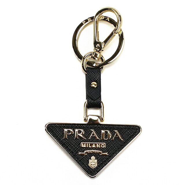 プラダ キーリング レディース ブランド PRADA レザー 1PP128 ブラック 高級 おしゃれ プレゼント 実用的