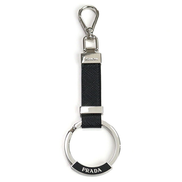 プラダ キーリング メンズ ブランド PRADA 2PP042 ブラック 高級 おしゃれ プレゼント 実用的