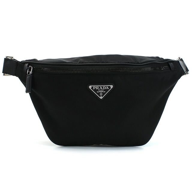 プラダ ボディバッグ メンズ ブランド PRADA TESSUTO+SAFFIANO ナイロン イタリア 2VL033 NERO ブラック バッグ プレゼント 実用的