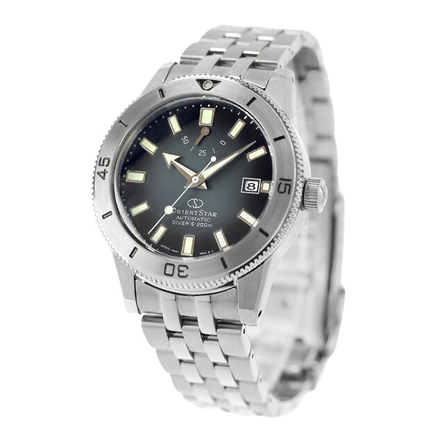 オリエントスター Sports Collection M42 Diver 1964 1st Edition F6 Date 200m 自動巻き 腕時計 ブランド メンズ 数量限定 ダイバーズウォッチ ORIENT STAR RK-AU0503N アナログ ブラックグラデーション 黒 日本製 おしゃれ 防水 プレゼント 男性 実用的