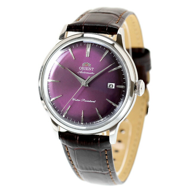 オリエント Classic Orient Bambino 自動巻き 腕時計 ブランド メンズ ORIENT CLASSIC RN-AC0032V アナログ パープル ダークブラウン おしゃれ 防水 プレゼント 男性 実用的