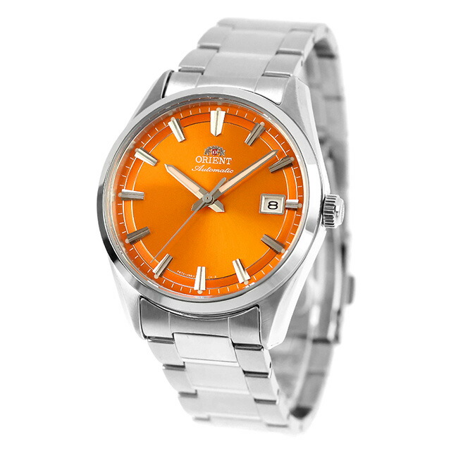 オリエント Contemporary Orient Stretto 自動巻き 腕時計 ブランド メンズ ORIENT CONTEMPORARY RN-AC0R08Y アナログ オレンジ おしゃれ 防水 プレゼント 男性 実用的