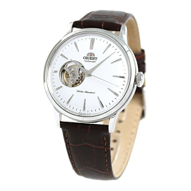 オリエント 腕時計 ORIENT クラシック セミスケルトン 40.5mm 自動巻き RN-AG0005S 革ベルト 時計 ブランド おしゃれ 防水 プレゼント 男性 実用的