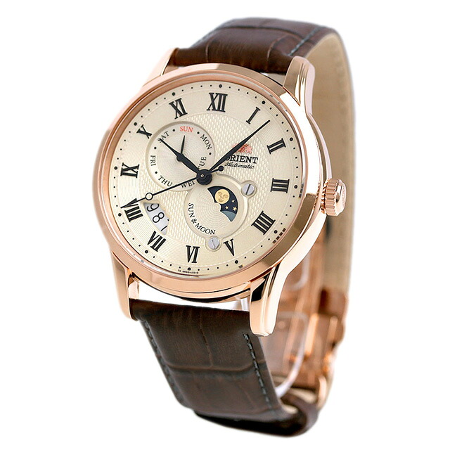 オリエント 腕時計 ORIENT クラシック サン&ムーン 42.5mm 自動巻き RN-AK0001S ブランド おしゃれ 防水 プレゼント 男性 実用的