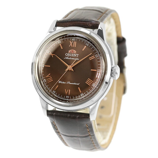 オリエント Classic Orient Bambino 自動巻き 腕時計 ブランド メンズ ORIENT CLASSIC RN-BB0004Y アナログ ブラウン ダークブラウン おしゃれ 防水 プレゼント 男性 実用的
