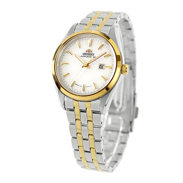 オリエント コンテンポラリー オリエント ストレット ソーラーパワード 腕時計 ブランド レディース ORIENT CONTEMPORARY RN-WG0601S アナログ ホワイト ゴールド 白 おしゃれ 防水 かわいい プレゼント 女性 実用的