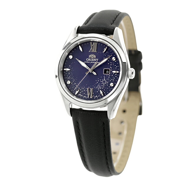 オリエント コンテンポラリー オリエント ストレット ソーラーパワード 腕時計 ブランド レディース ORIENT CONTEMPORARY RN-WG0605L アナログ ネイビー ブラック 黒 おしゃれ 防水 かわいい プレゼント 女性 実用的