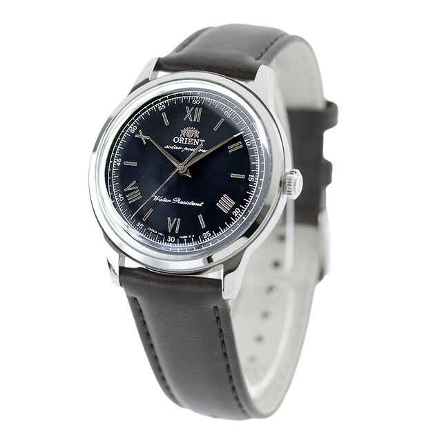 オリエント クラシック バンビーノ Orient Bambino 38 ソーラーパワード 腕時計 ブランド メンズ ORIENT CLASSIC RN-WK0004L アナログ ブラック ブラウン 黒 日本製 おしゃれ 防水 文字盤 大きい プレゼント 男性 実用的