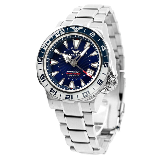 ケンテックス MARINE GMT 自動巻き 腕時計 メンズ 数量限定モデル Kentex S820X-02 アナログ ブルー 日本製 ブランド おしゃれ 防水 プレゼント 男性 実用的