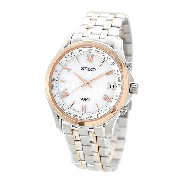 セイコー ドルチェ メンズ 腕時計 チタン 日本製 電波ソーラー SADZ202 SEIKO DOLCE＆EXCELINE 時計 高級 ブランド おしゃれ 防水 プレゼント 男性 実用的