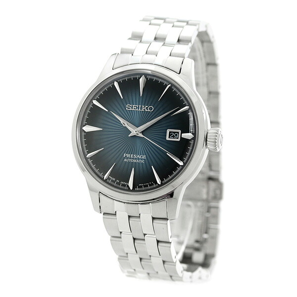 セイコー メカニカル プレザージュ Cocktail Time カクテルタイム ブルームーン 自動巻き SARY123 腕時計 メンズ ネイビー SEIKO Mechanical PRESAGE 高級 ブランド おしゃれ 防水 プレゼント 男性 実用的