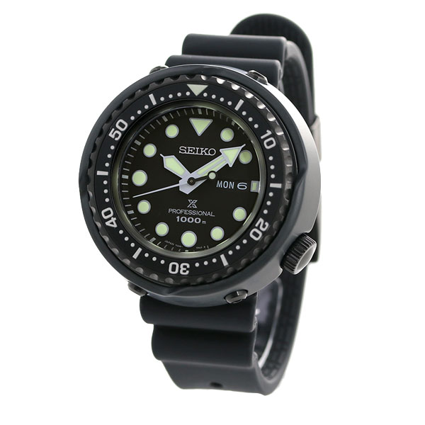 セイコー プロスペックス ダイバーズ ツナ缶 チタン 流通限定モデル メンズ 腕時計 SBBN047 SEIKO PROSPEX ダイバーズウォッチ オールブラック ブランド おしゃれ 防水 文字盤 大きい プレゼント 男性 実用的