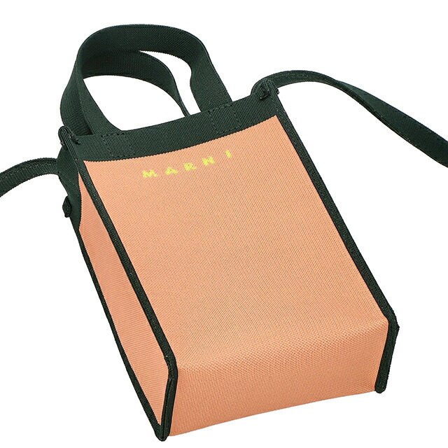 マルニ ハンドバッグ メンズ ブランド MARNI ITALY SBMQ0067A0-P4547 ZO594 SALMON/FOREST