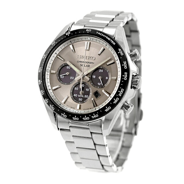 セイコーセレクション S Series ソーラー 腕時計 ブランド メンズ クロノグラフ SEIKO SELECTION SBPY181 アナログ グレー おしゃれ 防水 プレゼント 男性 実用的