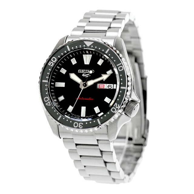 セイコー5 スポーツ SKX Series New Design 自動巻き 腕時計 ブランド メンズ Seiko 5 Sports SBSA305 アナログ ブラック 黒 日本製 おしゃれ 防水 プレゼント 男性 実用的