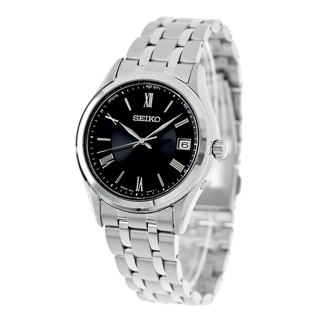 セイコーセレクション Sシリーズ 電波ソーラー 腕時計 ブランド メンズ SEIKO SELECTION SBTM361 アナログ ブラック 黒 日本製 おしゃれ 防水 プレゼント 男性 実用的