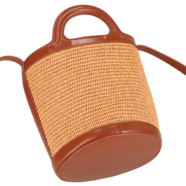 マルニ ハンドバッグ レディース ブランド MARNI SCMP0056Q1-P3860 ZO709 ブラウン 軽量 小さめ 手提げ 高級 おしゃれ プレゼント 女性 実用的 かわいい