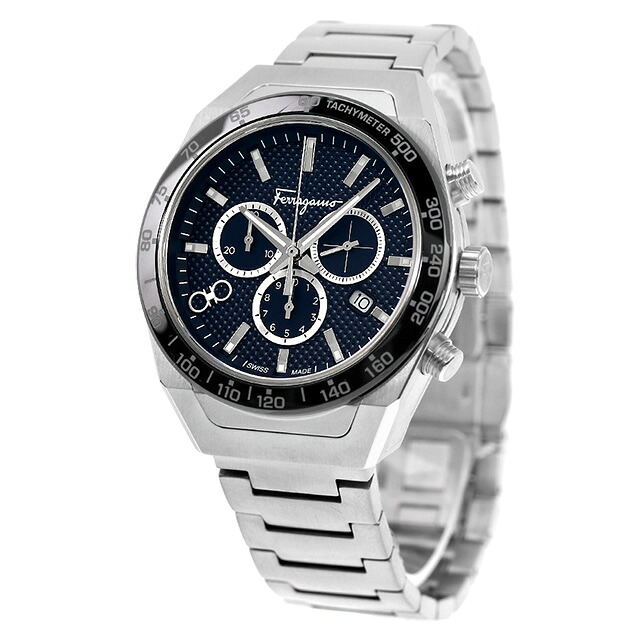 サルヴァトーレ フェラガモ SLX Chronograph クオーツ 腕時計 メンズ クロノグラフ Salvatore Ferragamo SFHR00420 アナログ ネイビー スイス製 高級 ブランド おしゃれ 防水 プレゼント 男性 実用的
