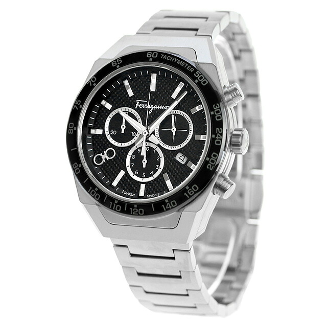 サルヴァトーレ フェラガモ SLX Chronograph クオーツ 腕時計 メンズ クロノグラフ Salvatore Ferragamo SFHR00623 アナログ ブラック 黒 スイス製 高級 ブランド おしゃれ 防水 プレゼント 男性 実用的