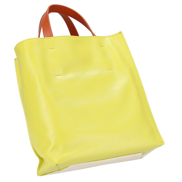 マルニ ハンドバッグ レディース ブランド MARNI SHMP0018U1-P2644 ベージュ／ライトライム 軽量 小さめ 手提げ 高級 おしゃれ プレゼント 女性 実用的 かわいい