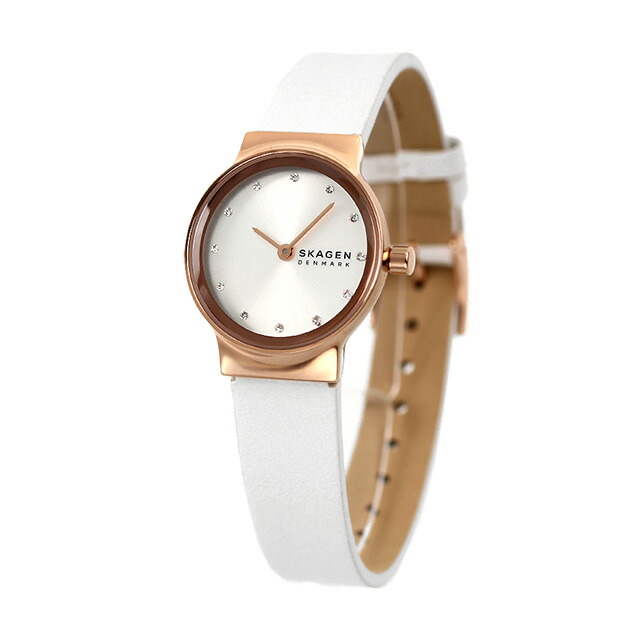 スカーゲン レディース 腕時計 フレア リール 26mm LWGレザー クオーツ SKW3029 SKAGEN ホワイトシルバー ホワイト ブランド おしゃれ 防水 かわいい プレゼント 女性 実用的