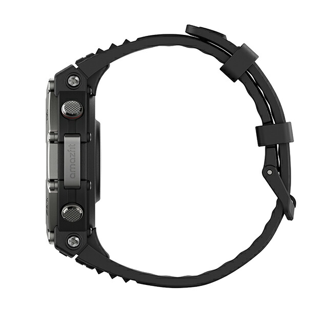 アマズフィット T-Rex 3 充電式クオーツ スマートウォッチ ブランド メンズ Amazfit SP170069-C218 デジタル ブラック 黒